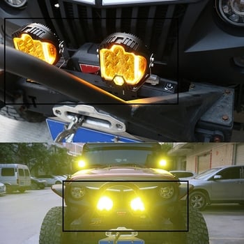 Lumină LED pentru plafonul barei frontale a unui vehicul off-road, 12V, 90W, carcasă din aluminiu+PC, LED 3030, 6500K