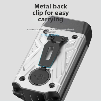 Višenamjensko prijenosno svjetlo s punjenjem, radnim osvjetljenjem i floodlightom, magnetska ugradnja; Materijal: ABS + aluminijska legura; Baterija: 800–5000 mAh; Izvor svjetla: LED; Napajanje: punjivo; Doseg: 100–200 m