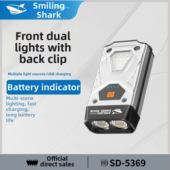 Višenamjensko prijenosno svjetlo s punjenjem, radnim osvjetljenjem i floodlightom, magnetska ugradnja; Materijal: ABS + aluminijska legura; Baterija: 800–5000 mAh; Izvor svjetla: LED; Napajanje: punjivo; Doseg: 100–200 m