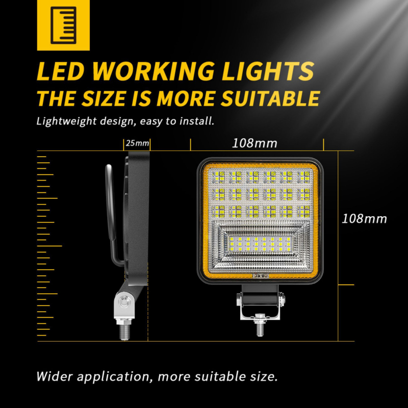 Automobilsko LED radno svjetlo, model H-F-DRL-42, 126W, 9-30V, 3300 lm, 50000 h