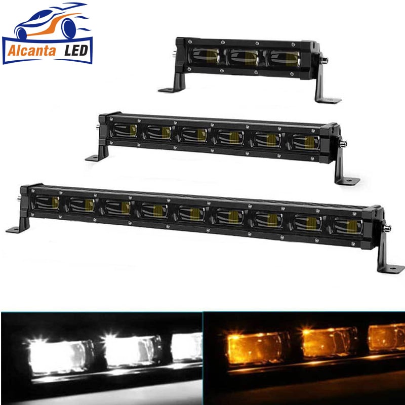 LED fénysáv a terepjáró jármű tetején, NA-30 - 30W, 12-60V, 3700 lm, LED fényforrás