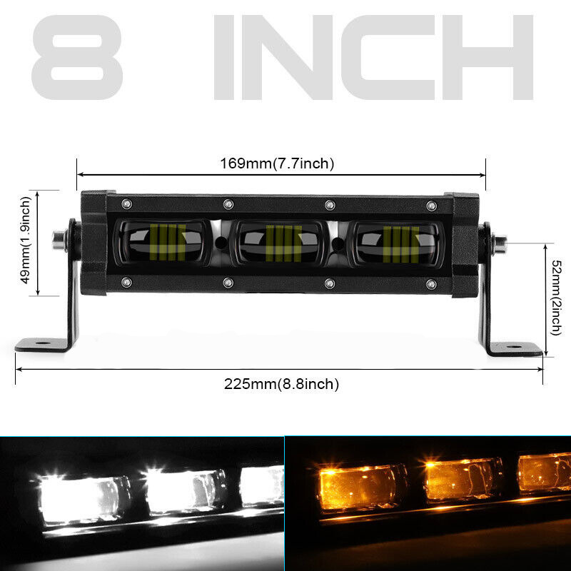 LED fénysáv a terepjáró jármű tetején, NA-30 - 30W, 12-60V, 3700 lm, LED fényforrás
