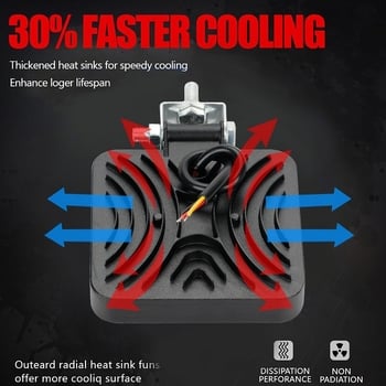 Okrugla LED radna svjetiljka - 102W, 12-24V, 10200 lm, 6500K, vijek trajanja 50 000 h