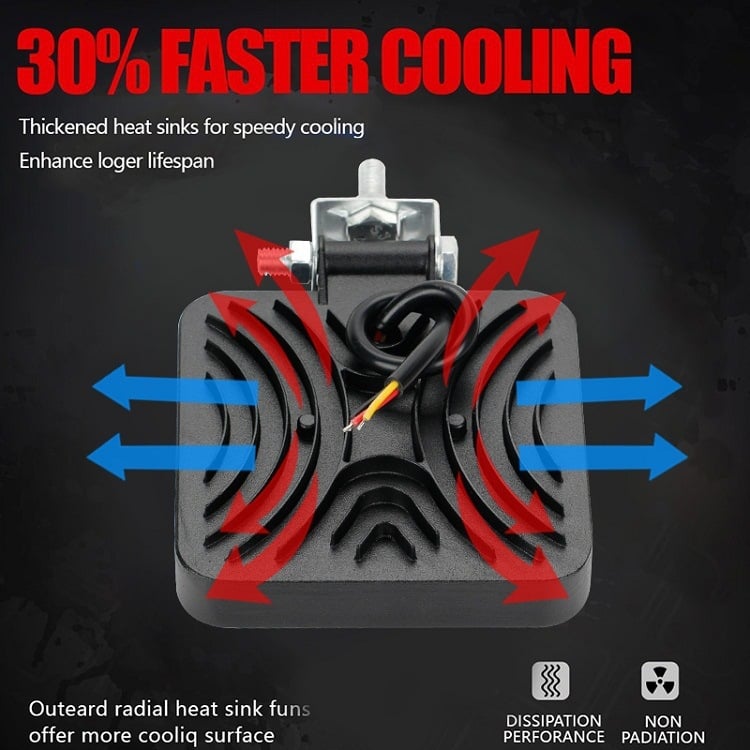 Okrugla LED radna svjetiljka - 102W, 12-24V, 10200 lm, 6500K, vijek trajanja 50 000 h