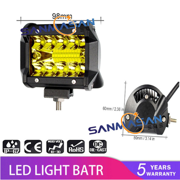 Automobilska LED traka svjetla, 3 reda, 60–420W, 10–30V, aluminijska legura, 30.000 sati vijeka trajanja