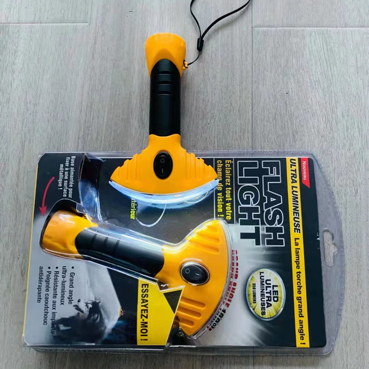 Focar LED portabil cu alimentare prin apăsare manuală, carcasa ABS, 1W, rază sub 50 m, ultra-subțire și rezistent la explozie