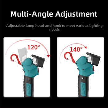 Sunrei L1000 LED rankinis žibintas su magnetiniu darbo apšvietimu, USB įkrovimas, 11W prie 5V, kempingo lempa