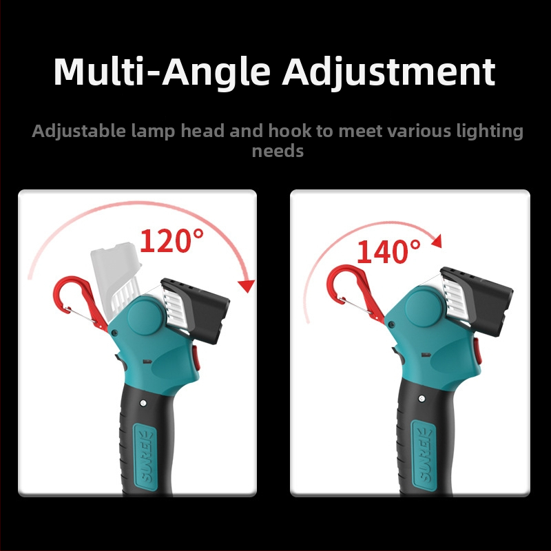 Sunrei L1000 LED rankinis žibintas su magnetiniu darbo apšvietimu, USB įkrovimas, 11W prie 5V, kempingo lempa