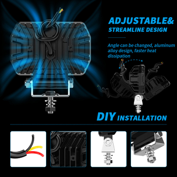 4,5-inčni off-road reflektor, 6 LED, 30W, 9-80V, 2900LM