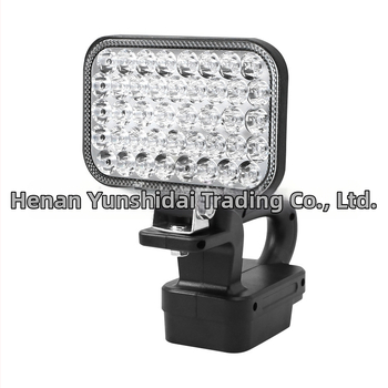 Portatīvā darba gaisma ar litija bateriju būvdarbam – ārkārtas apgaismojums, 20W, ABS korpuss, pieci montāžas interfeisi, regulējams staru leņķis