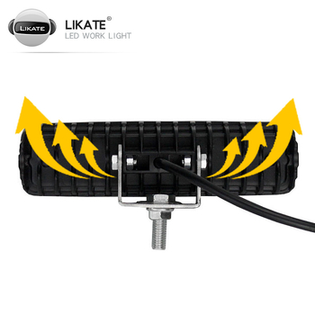 Lumină de lucru LED pentru autovehicule - 48W, 16 LED, 12-24V, 10800 lm, 6000K