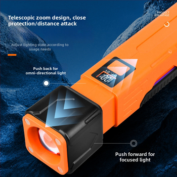 LED darbo lempa su COB, sulankstoma magnetinė palapinės lempa lauko naudojimui, DY-01 modelis, 15W, 18650 baterija, įkrovimo laikas 1–2 val., veikimo laikas 3–5 val.