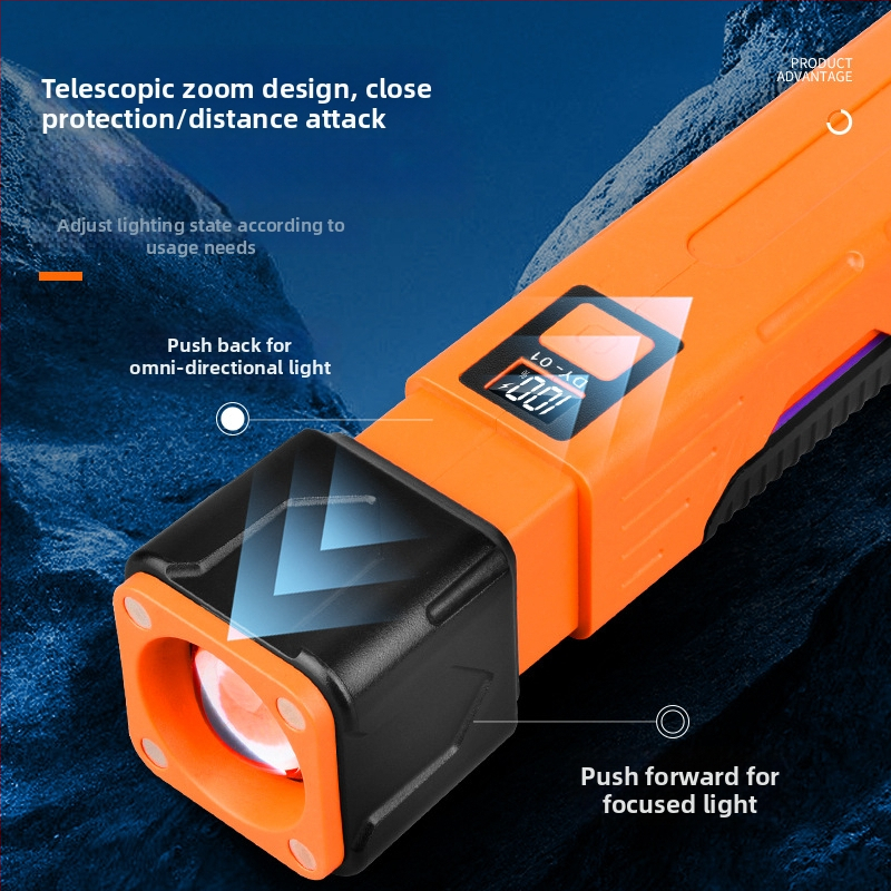LED darbo lempa su COB, sulankstoma magnetinė palapinės lempa lauko naudojimui, DY-01 modelis, 15W, 18650 baterija, įkrovimo laikas 1–2 val., veikimo laikas 3–5 val.