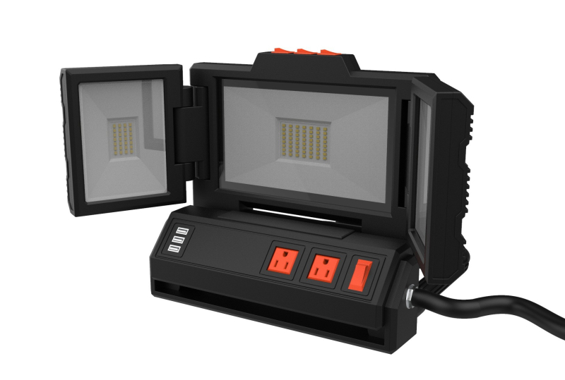 Dura Power LED Crab Light — Lampă de lucru LED plierabilă, 10000 lm, pentru inspecția și întreținerea autovehiculelor