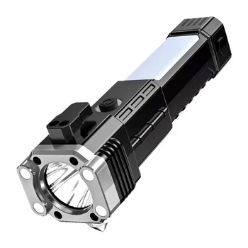 Automobilski sigurnosni čekić LED svjetiljka s magnetskom bočnom rasvjetom, ručni pogon, višenamjensko noćno osvjetljenje, 1200 mAh, 5 W, domet 100–200 m