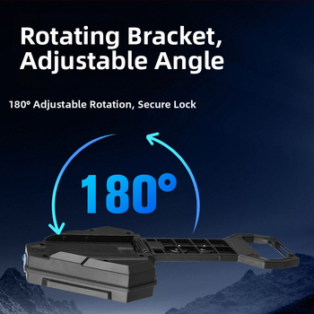 Triju kāju darba lukturis ar trijstūra rāmi, magnētiska LED autoavārijas gaisma, pārnēsājama pārbaudes luktura (CD13, 10W, ABS korpuss)