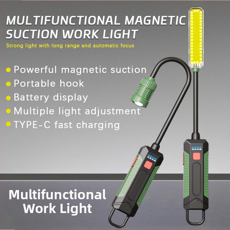 LED darba lampa auto, 360° staru leņķis, IP65, 10W, 4800 lm, regulējama krāsu temperatūra