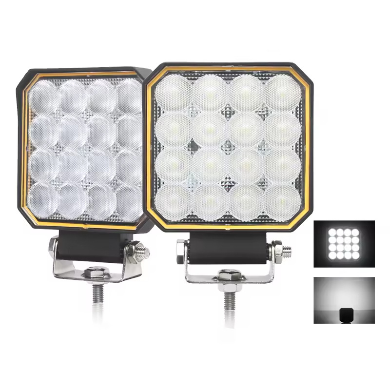 CM-2090S Plus kvadratna LED radna svjetiljka, 16 LED, 20W, 12-24V, 5000 lm, za poljoprivrednu tehniku, traktore i kamione