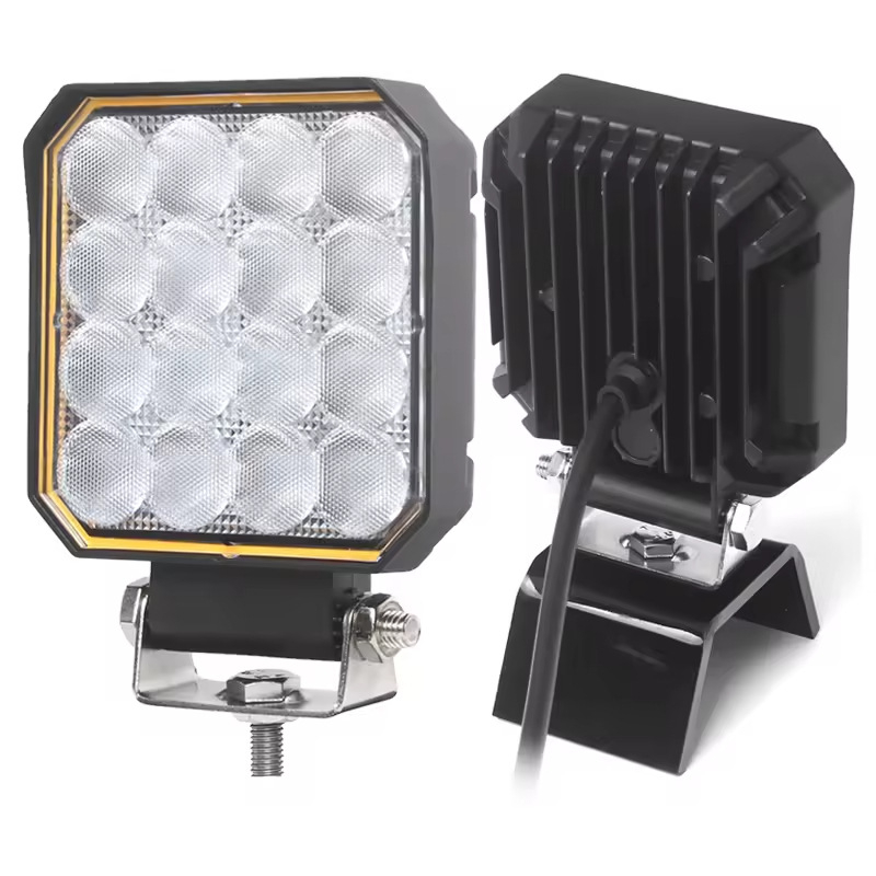 CM-2090S Plus kvadratna LED radna svjetiljka, 16 LED, 20W, 12-24V, 5000 lm, za poljoprivrednu tehniku, traktore i kamione