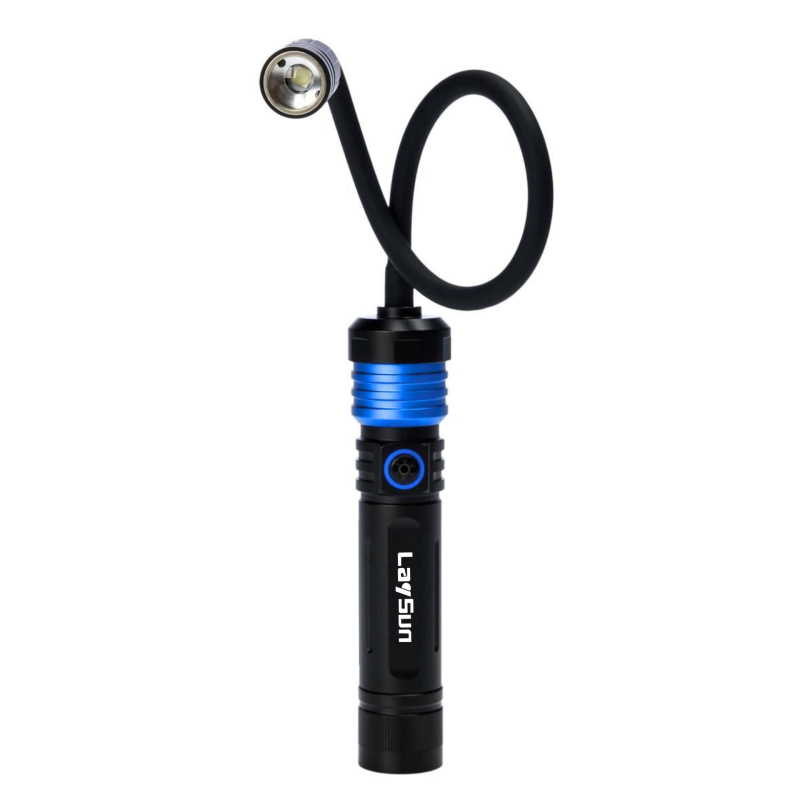 Reshen QC01Z Három az egyben Quick-Connect sorozat közvetlen töltésű zseblámpa — P50 LED, 1200 lm, 160° fényszög, 21700 akkumulátor, IP54