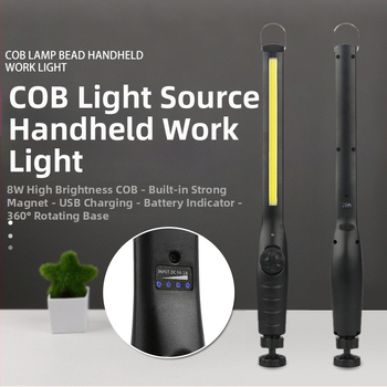 COB darba luktura ar stipru magnētisku āķi, regulējams leņķis, USB uzlāde - Modelis Stash-5650, Zīmols Hider, korpuss ABS, svars 210 g