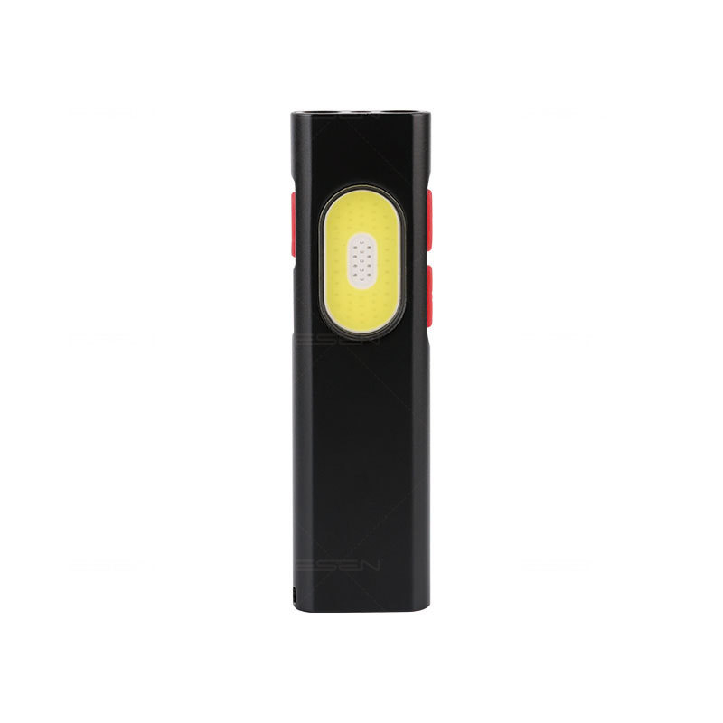 Type-C intelligens gyors töltésű kézben tartható LED-lámpa erős mágneses fém rögzítővel, piros-kék figyelmeztető fény, UV-detekció és lézer – 10W, max. 1000 lm, töltési idő ~2 óra, akkumulátor 102540, hatótáv 100–200 m