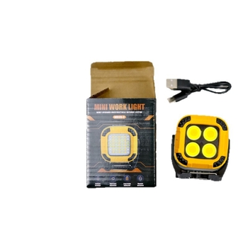 Mikro ārējā kempinga darba luktura ar grozāmu COB LED galvu, IP65, 800 lm, 180° regulējams leņķis, 1/4" stiprinājums