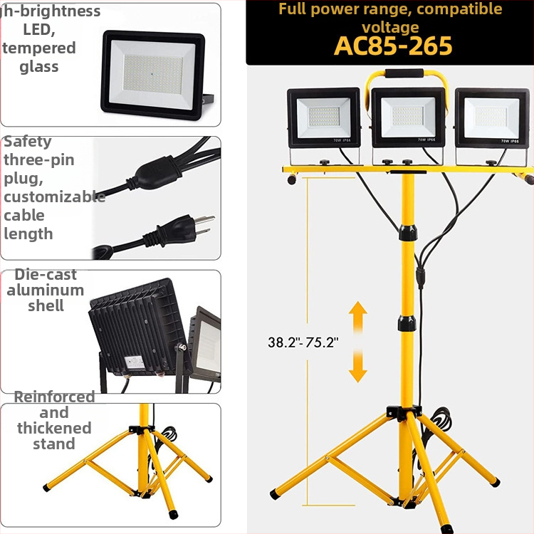 LED darba prožektors (210W, 23760 lm, IP67, 85–265V, 180° starojuma leņķis)