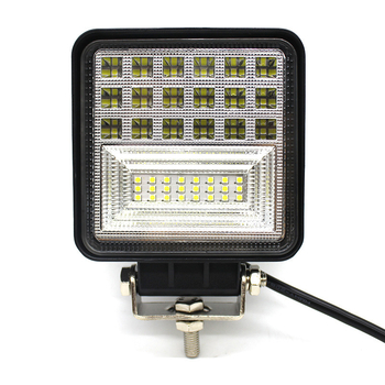 Kvadratni LED prednji reflektor za auto, model Zc-126w, 126W, 10-60V, 6720 lm, 50 000 h