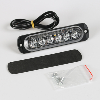 Bočno LED svjetlo za kamion, ultra tanko LED strob svjetlo, 6 LED, 18W, 12–24V, 6000 lm, 3500–8500K