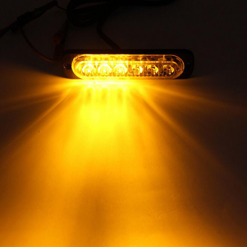 Bočno LED svjetlo za kamion, ultra tanko LED strob svjetlo, 6 LED, 18W, 12–24V, 6000 lm, 3500–8500K