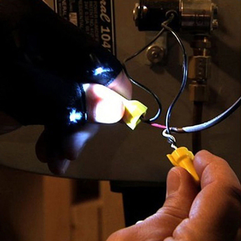 LED roku cimdi ar gaismu automobiļu remontam – kokvilna, iepakojums – maisiņš kastē, tīrais svars 0.45 kg, Zīmols There Shun