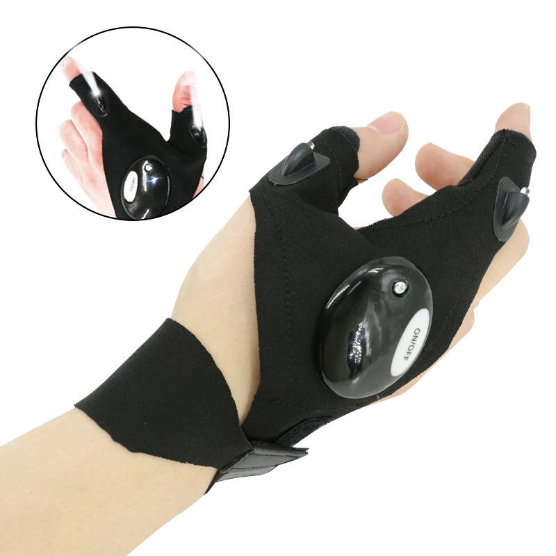 LED roku cimdi ar gaismu automobiļu remontam – kokvilna, iepakojums – maisiņš kastē, tīrais svars 0.45 kg, Zīmols There Shun