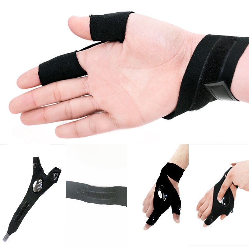 LED roku cimdi ar gaismu automobiļu remontam – kokvilna, iepakojums – maisiņš kastē, tīrais svars 0.45 kg, Zīmols There Shun