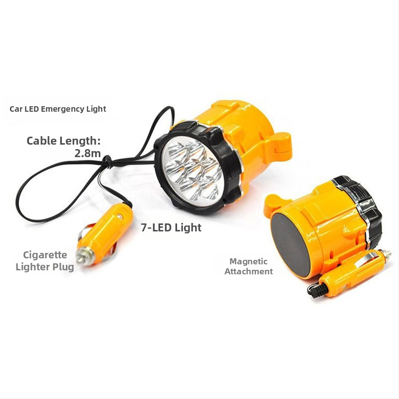 LED automašīnas darba lukturis HK-701-7, 12V, 10W, transportlīdzekļu apgaismojums