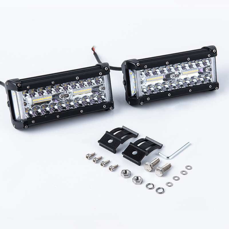 25W LED radna svjetiljka automobila, 7-inčni pravokutni LED reflektor za off-road vozila, prednji branik i krovsko osvjetljenje