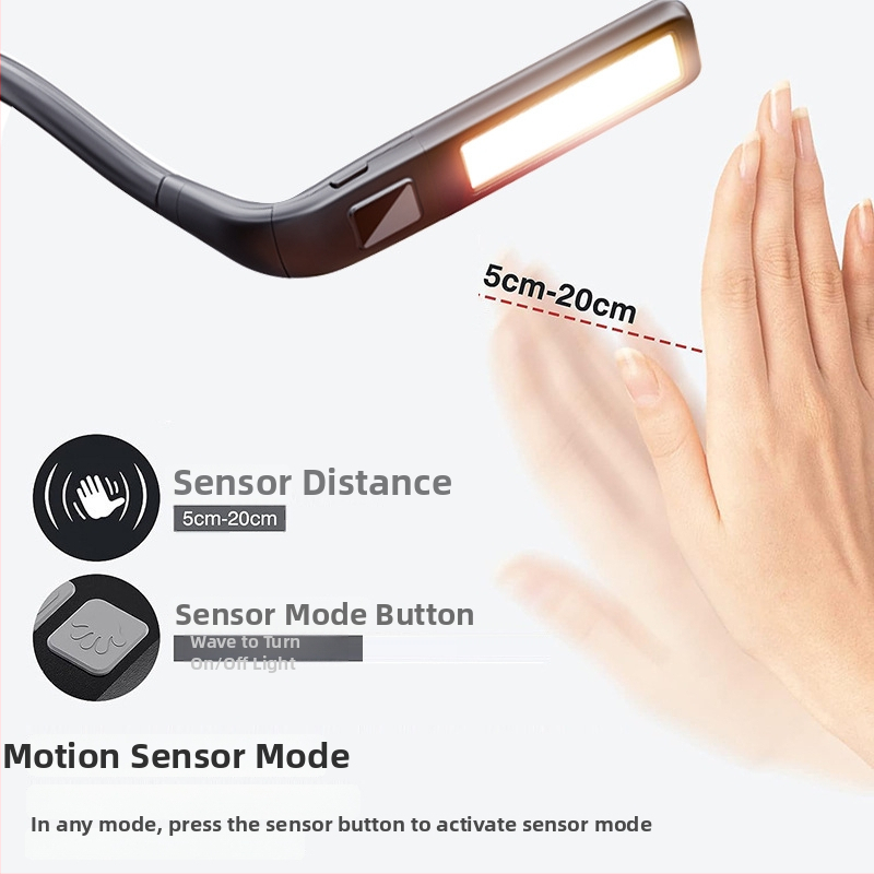 Indukcinė žvejybos šviesa su kaklo pakabinimo dizainu, nešiojamas 2.5W žibintas, įkraunama 18650 baterija, tarnavimo laikas 50 000 val., įkrovimo laikas 3 val.