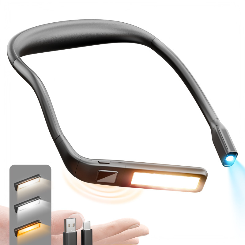 Indukciós horgász fény nyakba akasztott kialítással, hordozható 2.5W LED-lámpa, újra tölthető 18650-es akkumulátor, élettartam 50 000 óra, töltési idő 3 óra