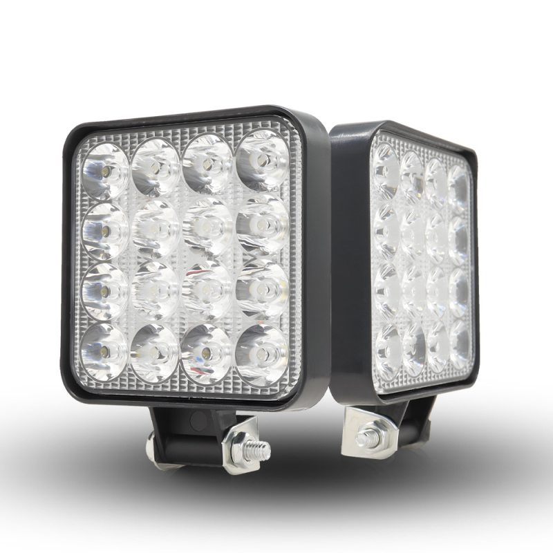 Mini kvadratna LED radna svjetiljka za automobile, 16 LED, vanjski reflektor za provjeru prednjih svjetala električnih vozila