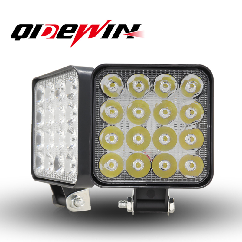 Mini kvadratna LED radna svjetiljka za automobile, 16 LED, vanjski reflektor za provjeru prednjih svjetala električnih vozila