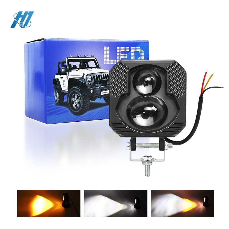 LED reflektori za automobil za off-road vozila, trostruki radni svjetlosni modul, 25W, 12-80V, 3600 lm, vijek trajanja 50.000 h, LED tipovi 3570/5050