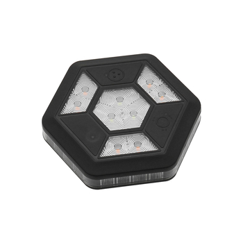 Lumină de avertizare LED magnetică pentru mașină, fixare magnetică, flash rotativ, model S304, 3W, 3.6V, 30 lm