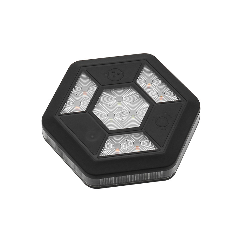 Lumină de avertizare LED magnetică pentru mașină, fixare magnetică, flash rotativ, model S304, 3W, 3.6V, 30 lm