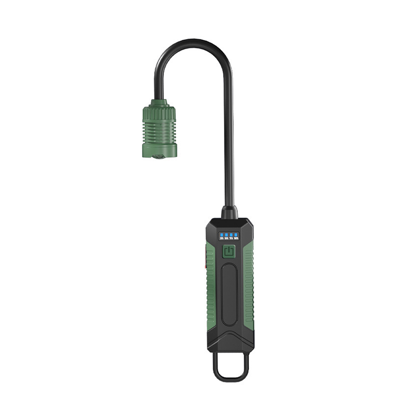 Lumină de lucru de urgență, pliabilă, 360° pentru exterior – COB/White Laser LED, 10W, 2000mAh, reîncărcabilă prin USB, 350+ lumeni, rotire 360°