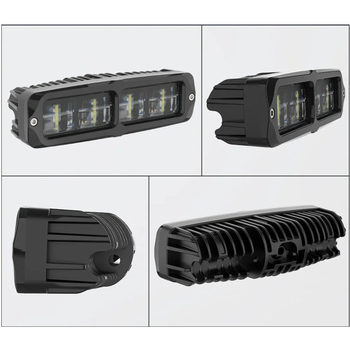 Par LED radnih svjetala od 20W s 6D mini dugim trakama za terenska vozila, 10–60V, 3750lm, CREE, 6000K