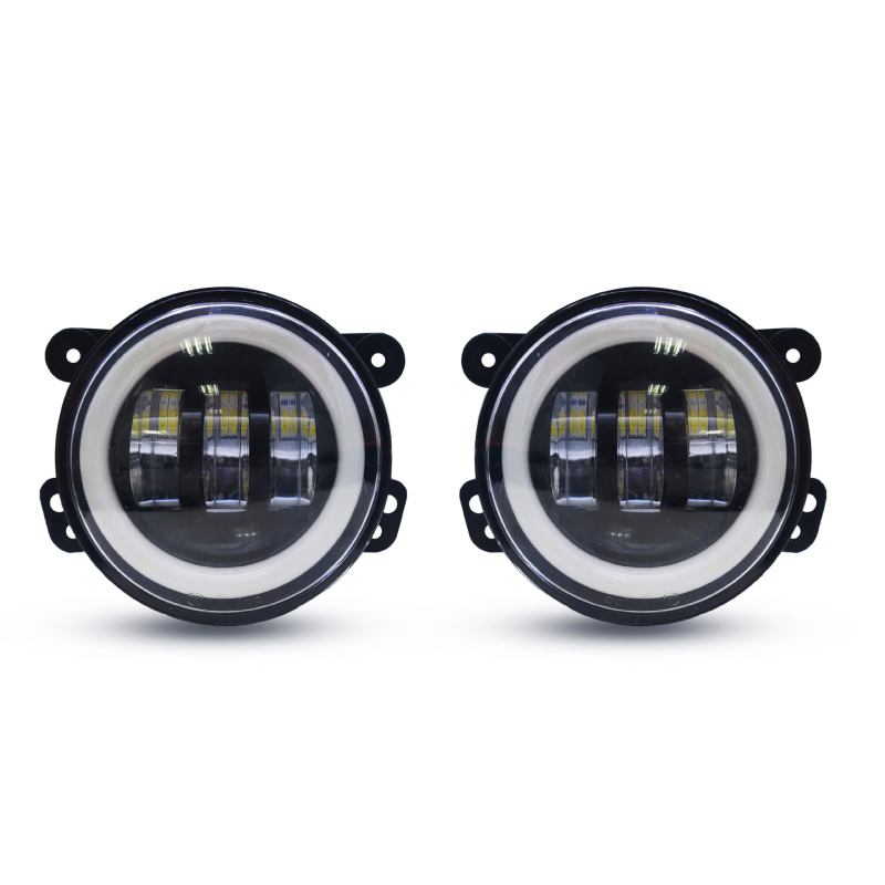 Faruri LED pentru mașină cu corp din aluminiu turnat și PC, 12W, 12-30V, 5000lm, 3000K-5500K