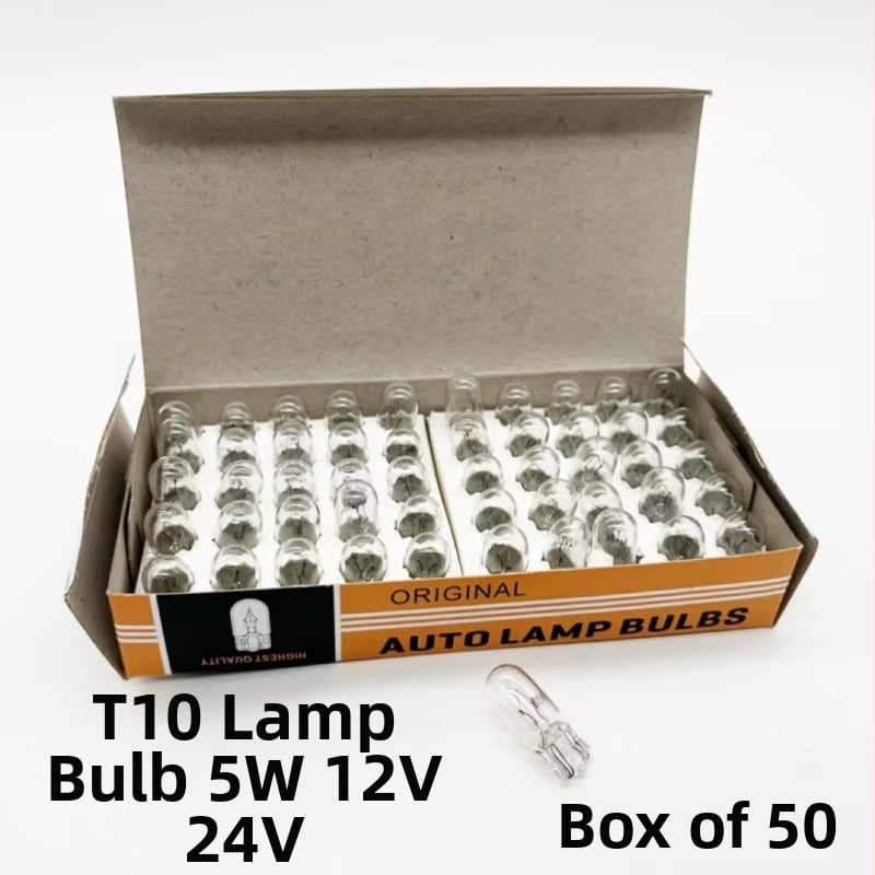 T10 5W univerzalna automobilska lampa – indikator širine, mala žarulja, gornje svjetlo, svjetlo registarske pločice, svjetlo za čitanje, 12V-24V