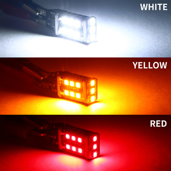 Automobilska LED zadnja lampica T15 2835 15SMD, 12-24V, 6W, Canbus dekodiranje, aluminijsko kućište