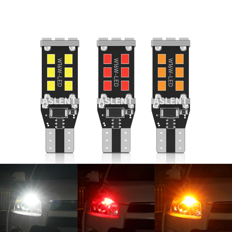 Automobilska LED zadnja lampica T15 2835 15SMD, 12-24V, 6W, Canbus dekodiranje, aluminijsko kućište