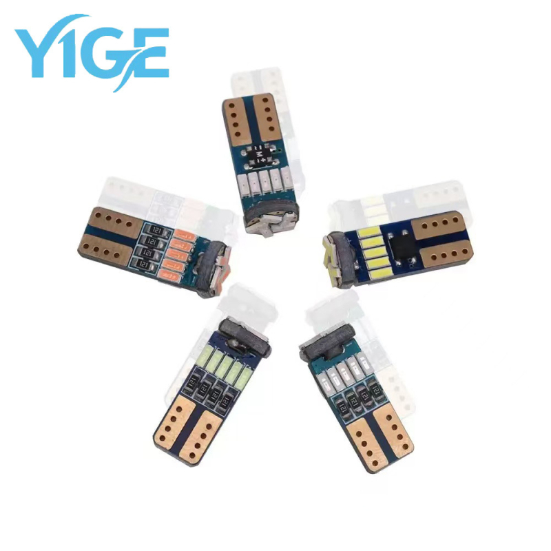 Lampa LED pentru mașină T10 cu 15SMD 4014 CANBUS decodare, 12V, 2W, 300 lm, lampă pentru număr și indicator de lățime